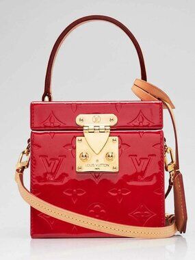 Louis Vuitton Cerise Monogram Vernis Bleecker Box Bag